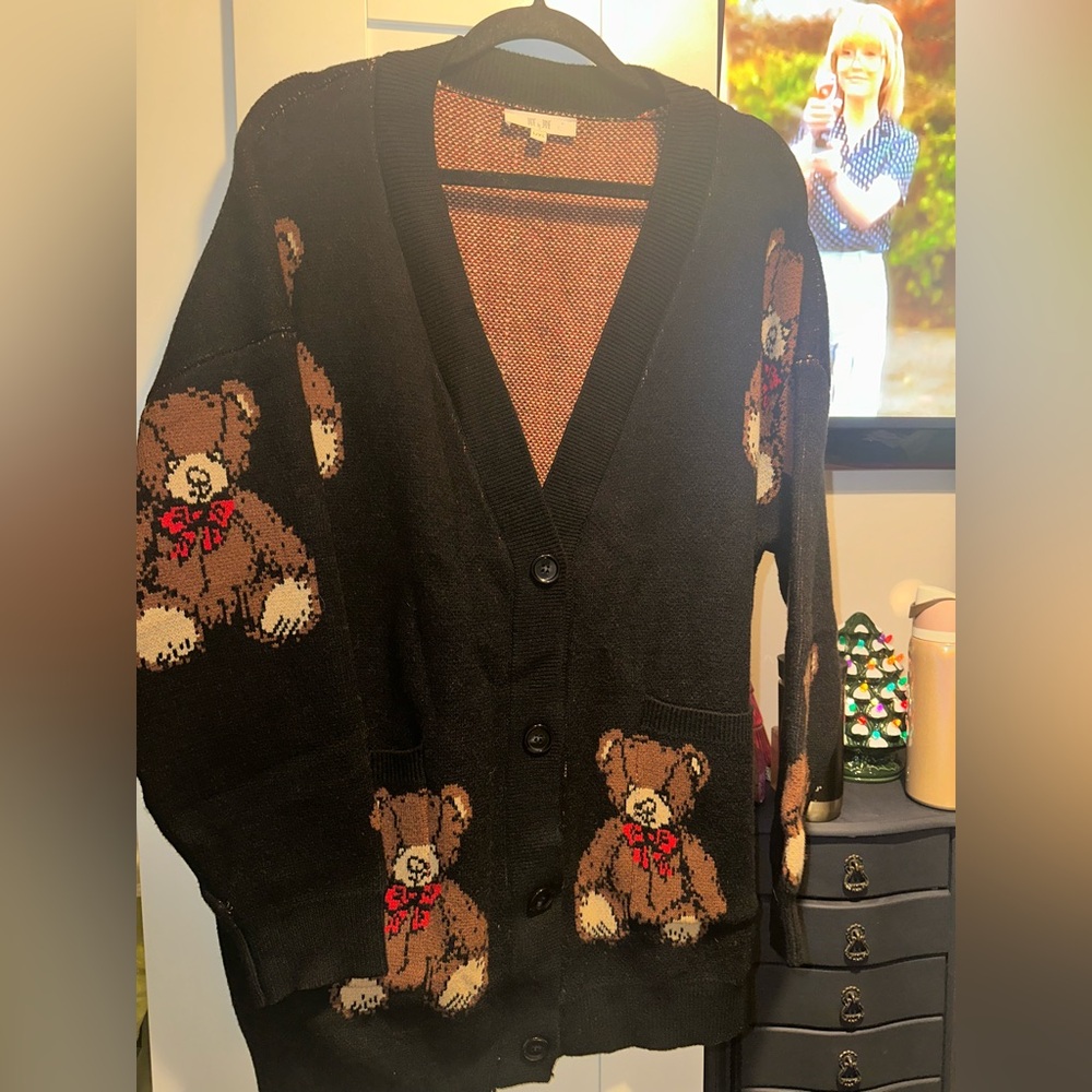 NWOT Jade By Jane Oversized Teddy Bear Cardigan - Picture 9 of 13